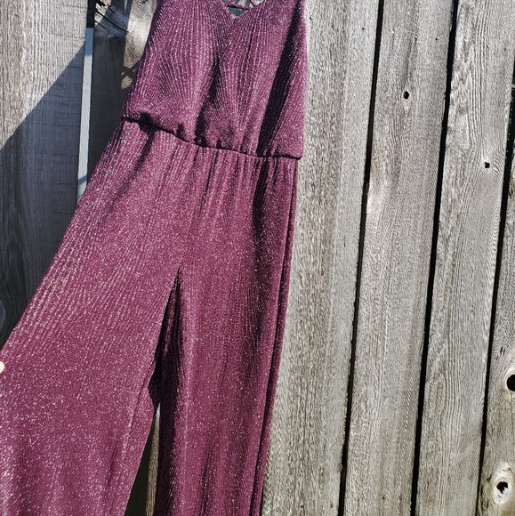 Purple Jumper with Silver thread thru out - Picture 3 of 4